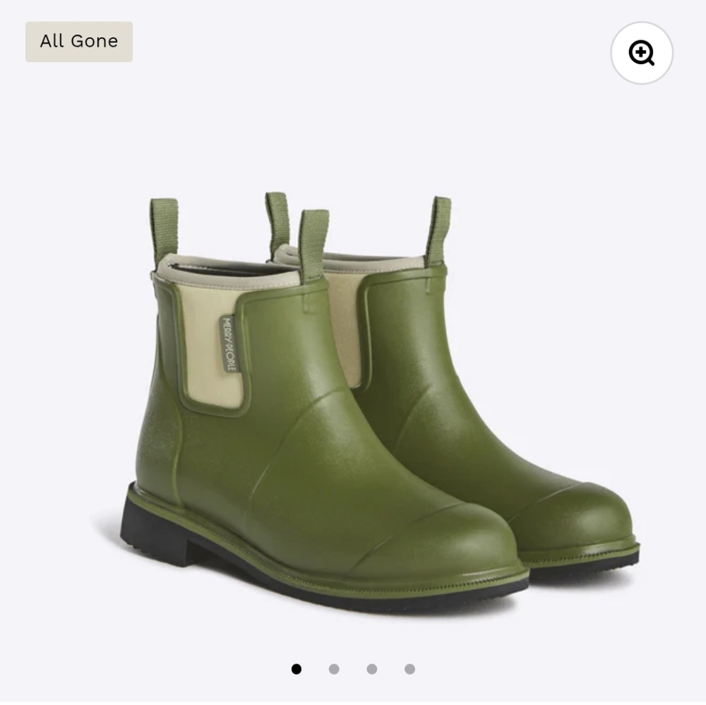 Merry People Bobbi ankle‎ rain boots Pear Green Size 36